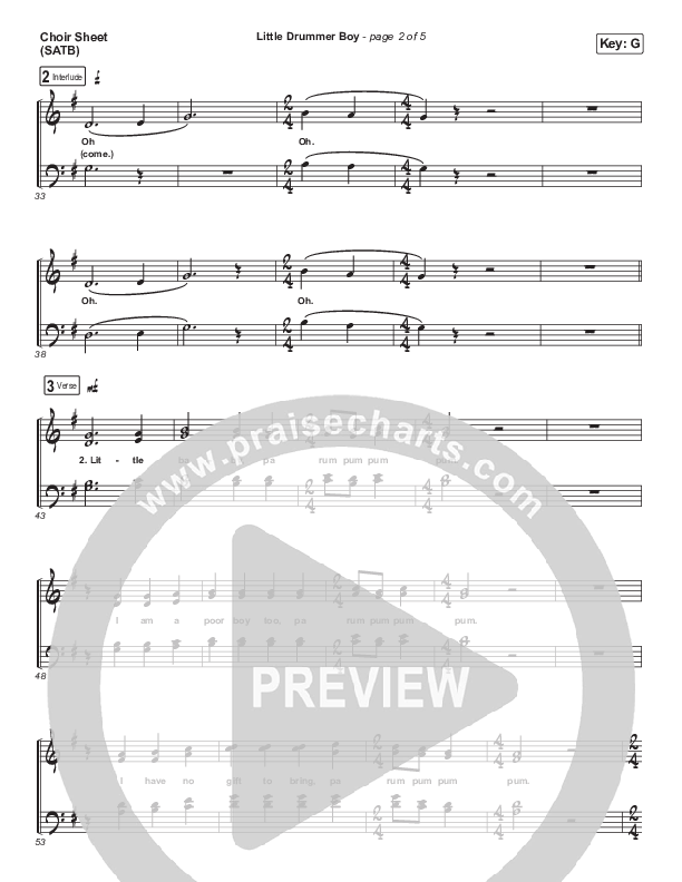 Little Drummer Boy Choir Vocals (SATB) (Rend Collective / We Are Messengers)