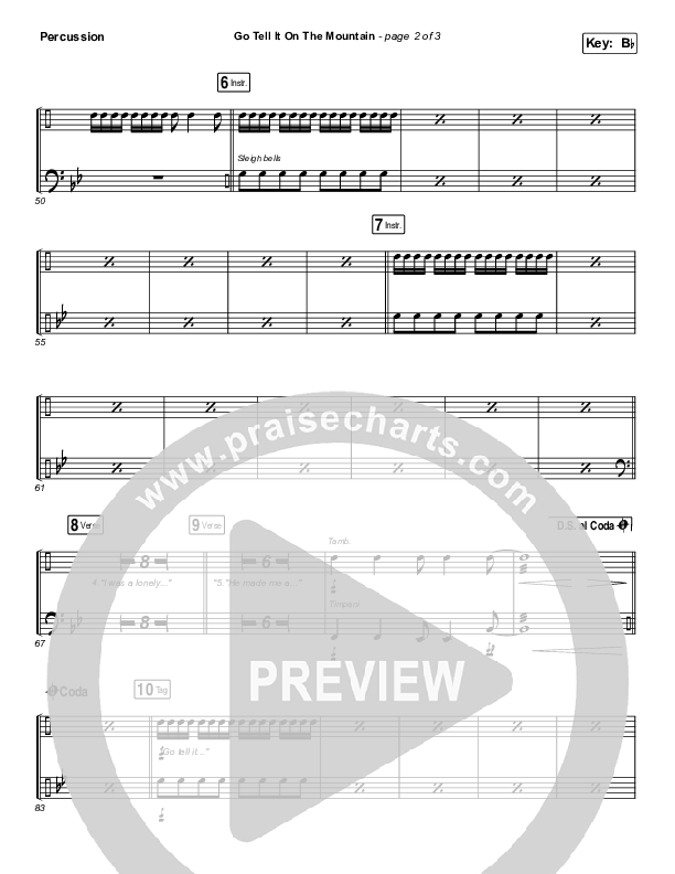 Go Tell It On The Mountain Percussion (Zach Williams)