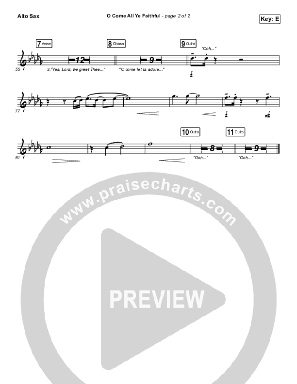 O Come All Ye Faithful Alto Sax (for KING & COUNTRY)