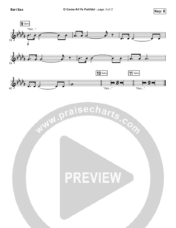 O Come All Ye Faithful Bari Sax (for KING & COUNTRY)