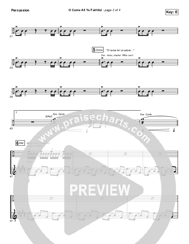 O Come All Ye Faithful Percussion (for KING & COUNTRY)