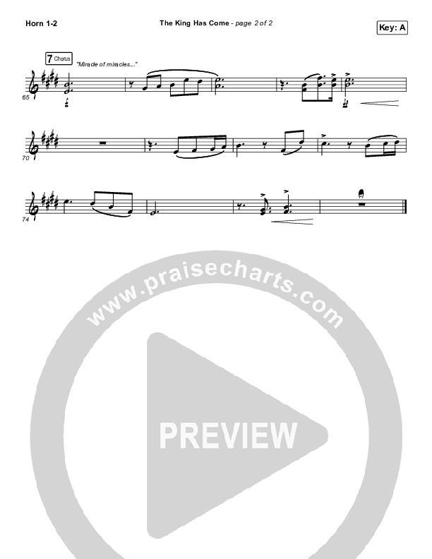 The King Has Come Brass Pack (Passion / Kristian Stanfill)