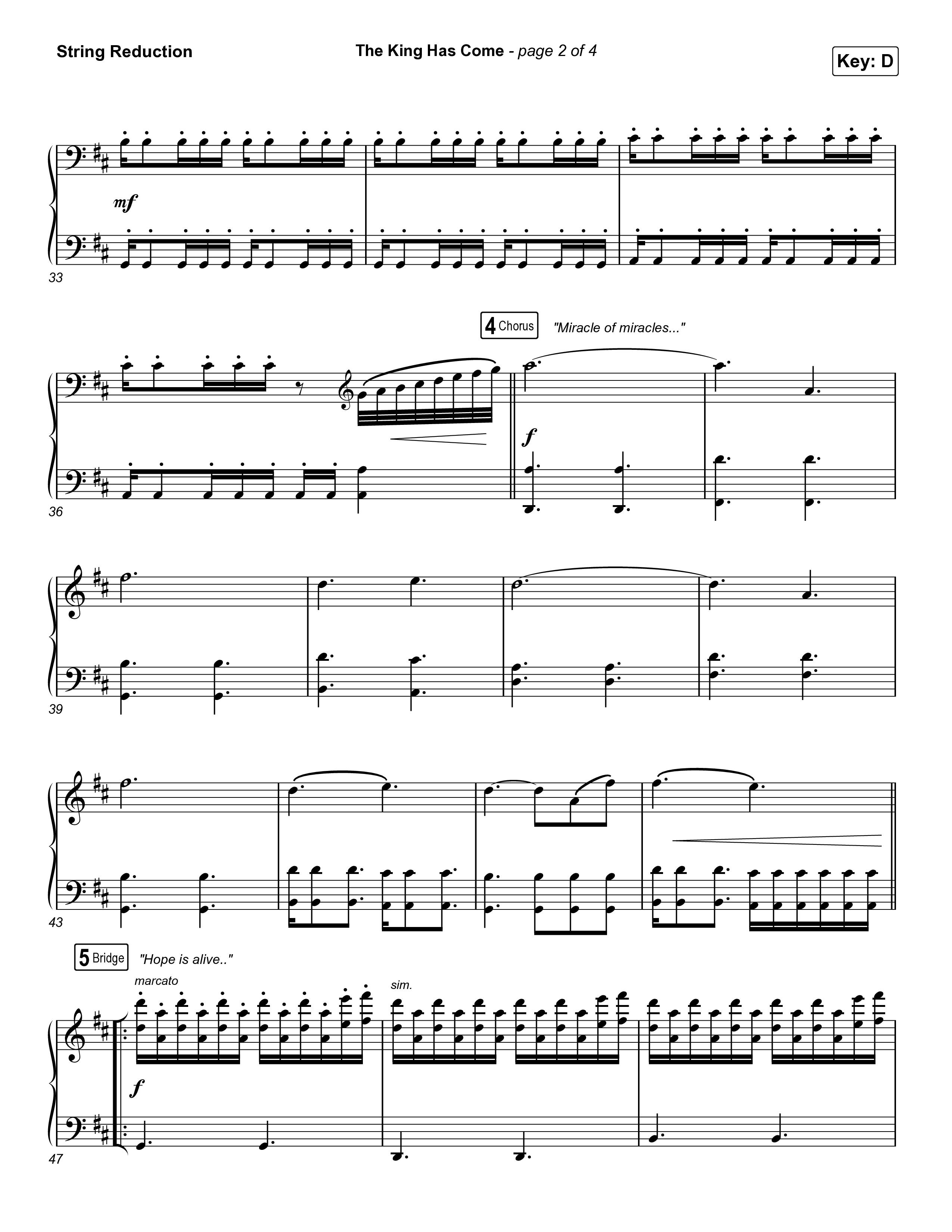 The King Has Come String Reduction (Passion / Kristian Stanfill)