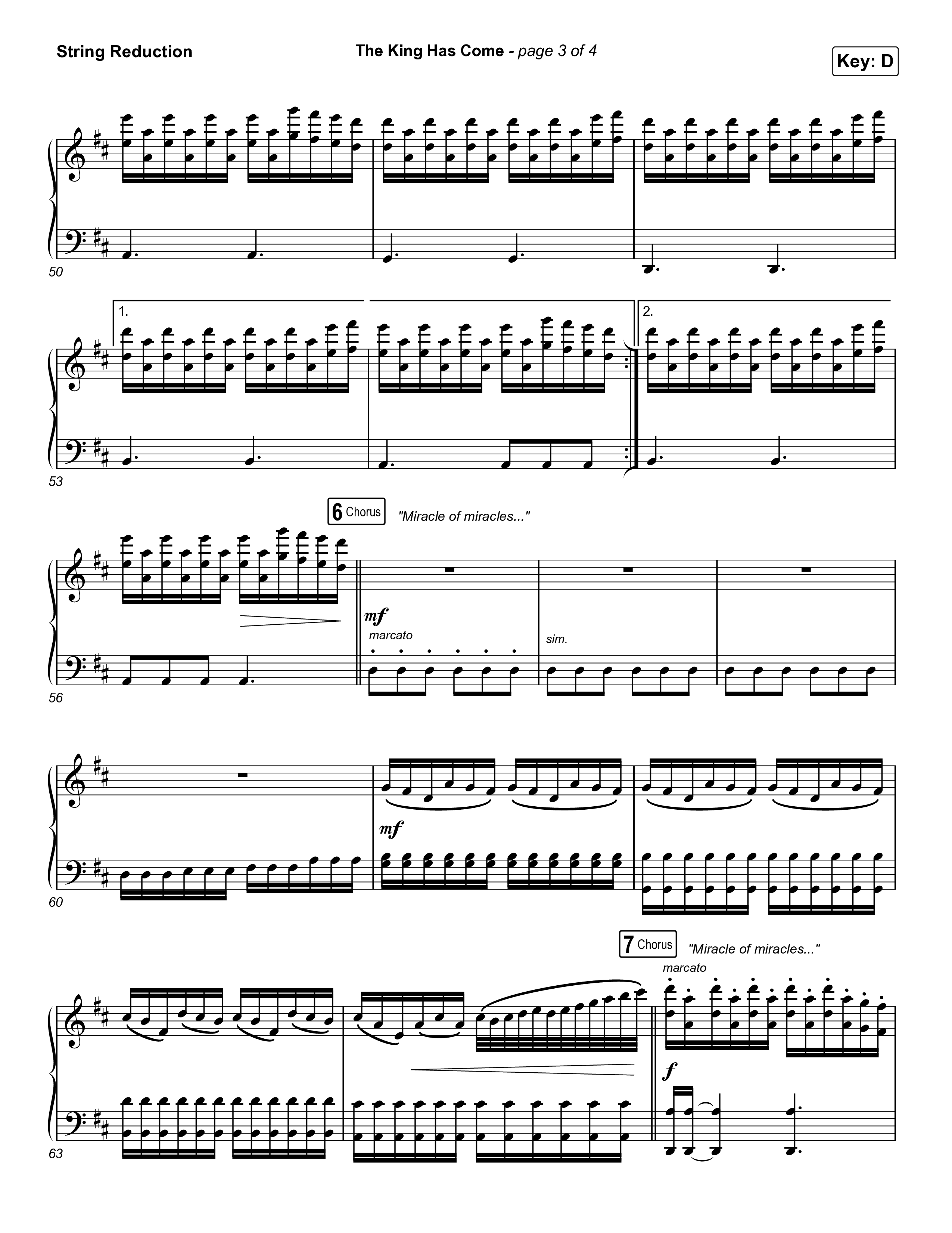 The King Has Come String Reduction (Passion / Kristian Stanfill)