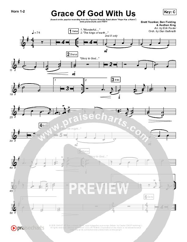 Grace Of God With Us Brass Pack (Passion / Chidima)