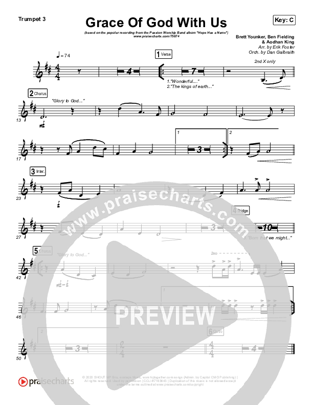 Grace Of God With Us Brass Pack (Passion / Chidima)