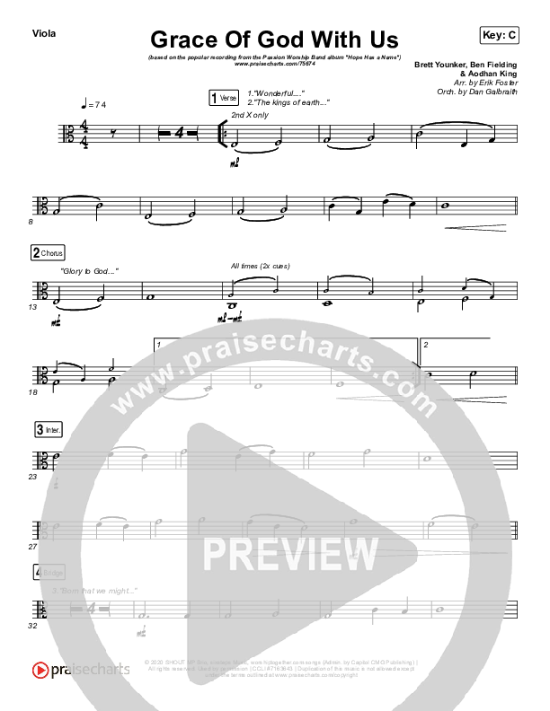 Grace Of God With Us Viola (Passion / Chidima)