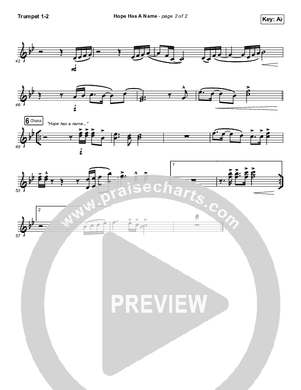 Hope Has A Name Trumpet 1,2 (Passion / Kristian Stanfill)