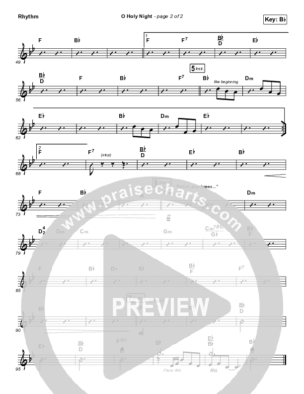 O Holy Night Rhythm Chart (Passion / Crowder)