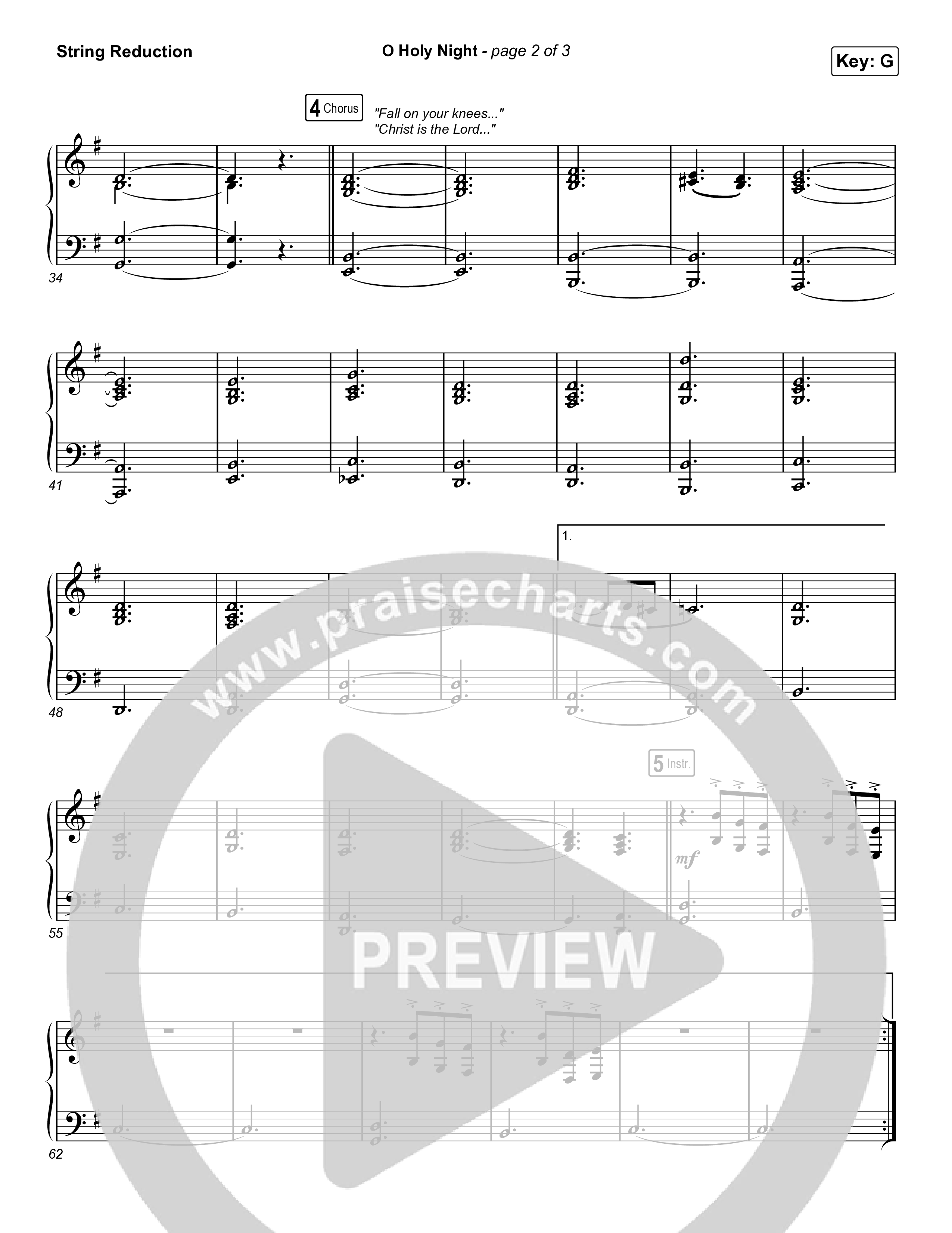 O Holy Night String Reduction (Passion / Crowder)