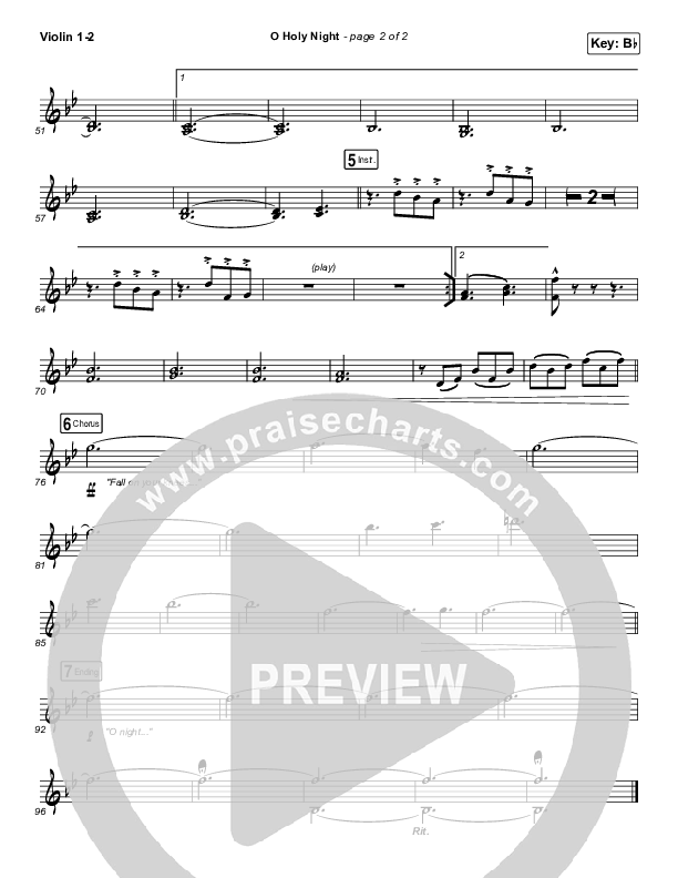 O Holy Night Violin 1/2 (Passion / Crowder)