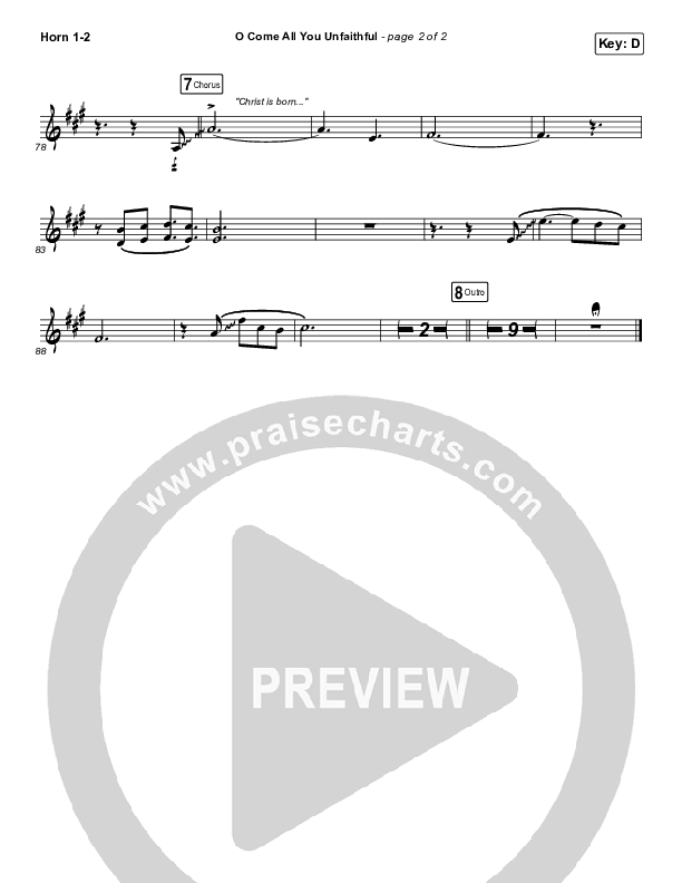 O Come All You Unfaithful French Horn 1/2 (Sovereign Grace)