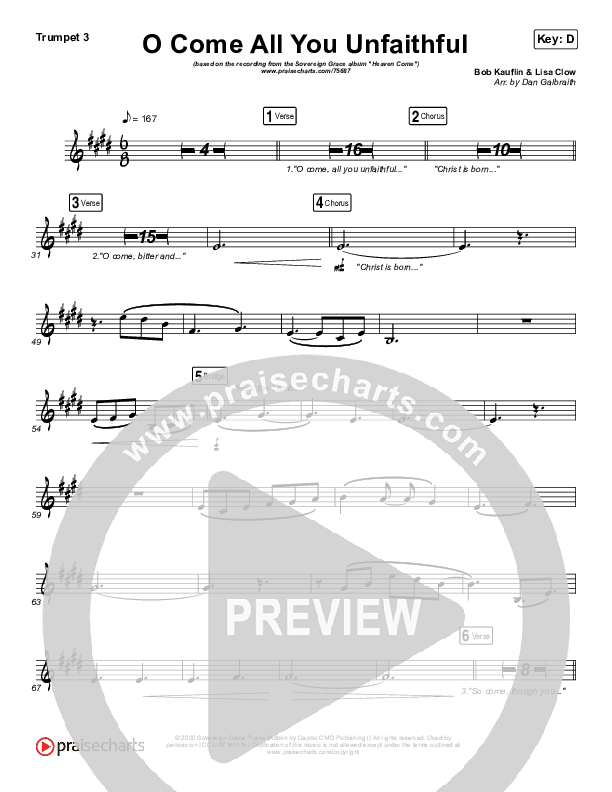 O Come All You Unfaithful Trumpet 3 (Sovereign Grace)