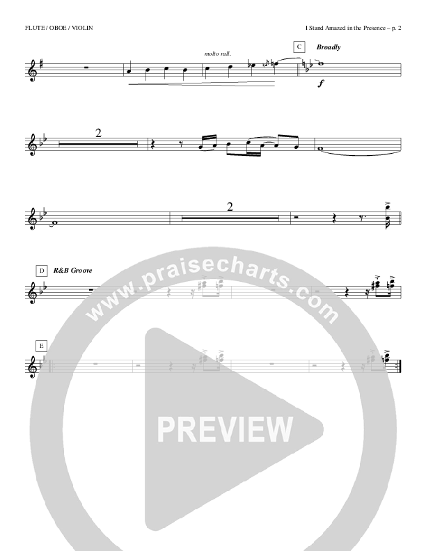 I Stand Amazed In The Presence Flute/Oboe (Todd Billingsley)