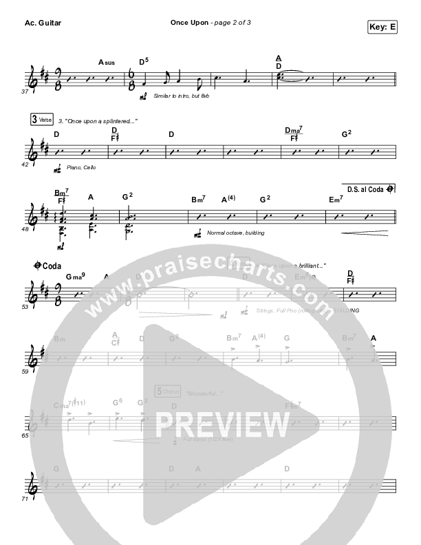 Once Upon Acoustic Guitar (Sovereign Grace)