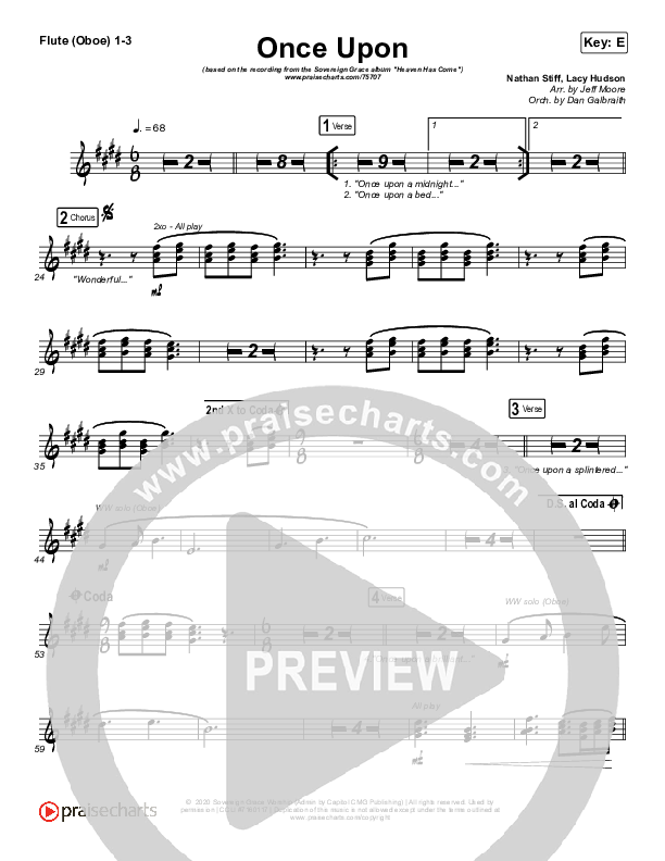 Once Upon Flute/Oboe 1/2/3 (Sovereign Grace)