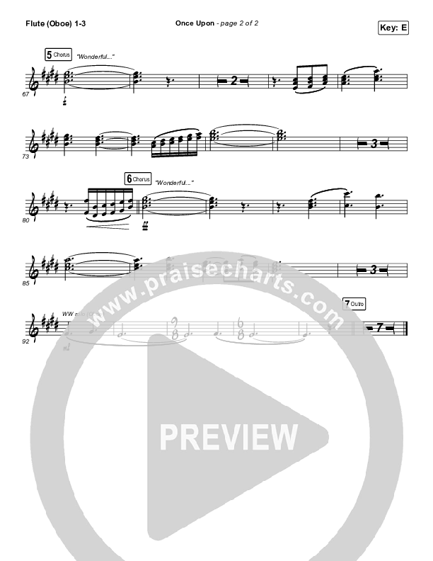 Once Upon Flute/Oboe 1/2/3 (Sovereign Grace)