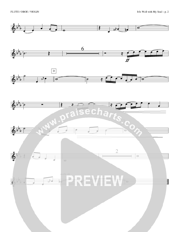 It Is Well With My Soul Flute/Oboe (Todd Billingsley)