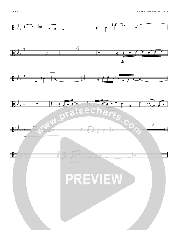 It Is Well With My Soul Viola (Todd Billingsley)