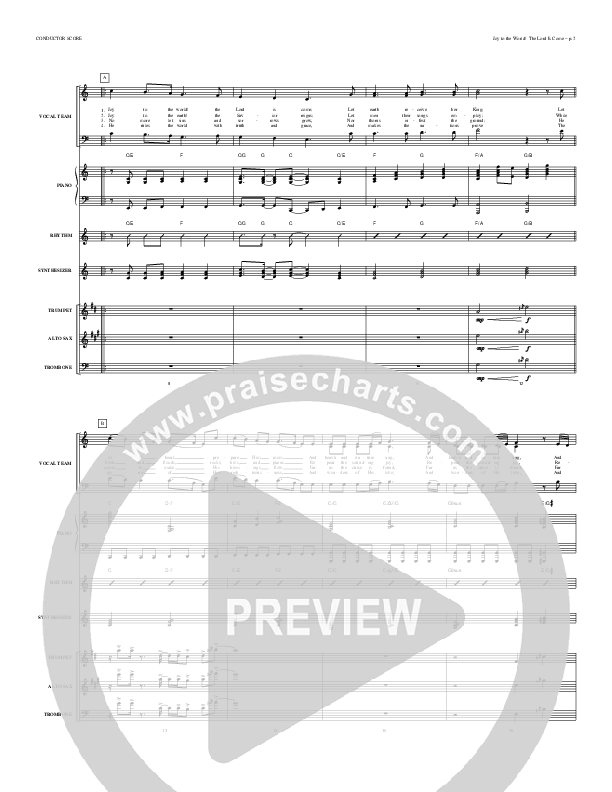 Joy To The World The Lord Is Come Orchestration (Todd Billingsley)