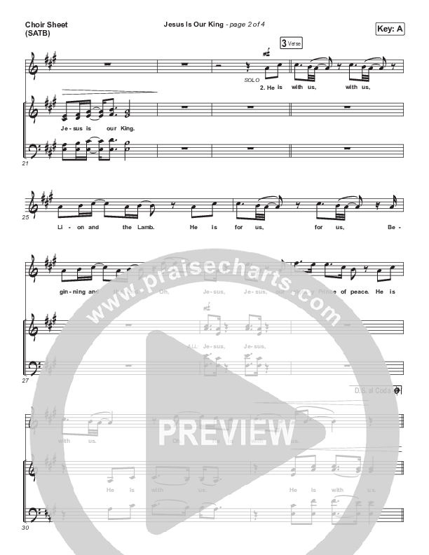 Jesus Is Our King Choir Sheet (SATB) (Cross Point Music)
