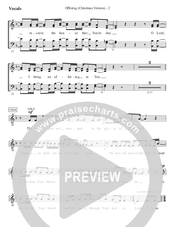 Offering (Christmas) Choir Sheet (SATB) (WorshipTeam.tv)