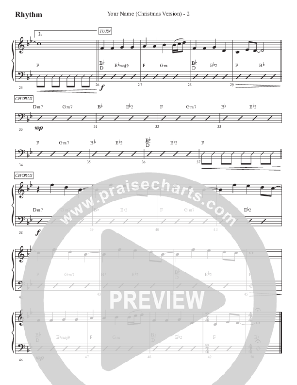 Your Name (Christmas Version) Rhythm Chart (WorshipTeam.tv)