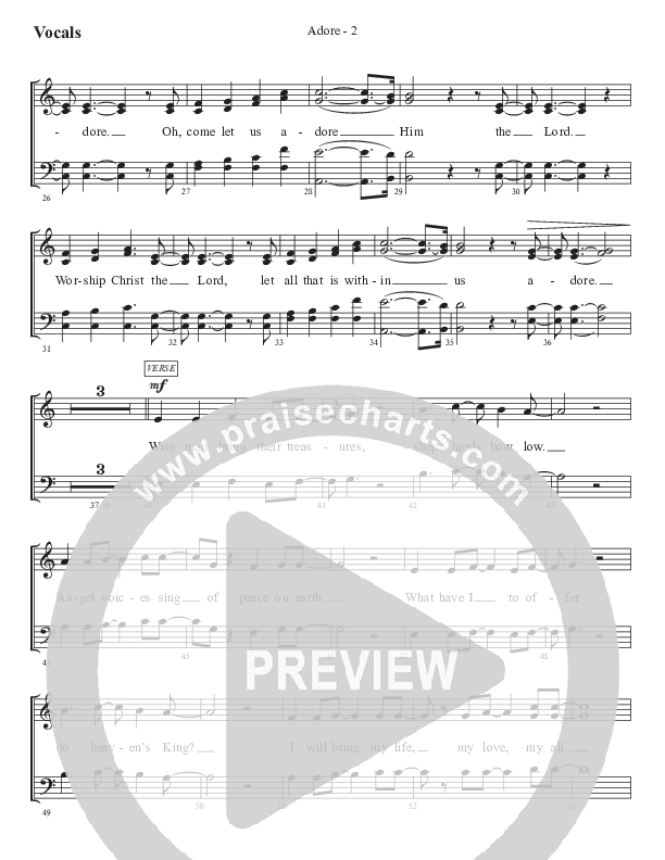 Adore Choir Sheet (SATB) (WorshipTeam.tv)