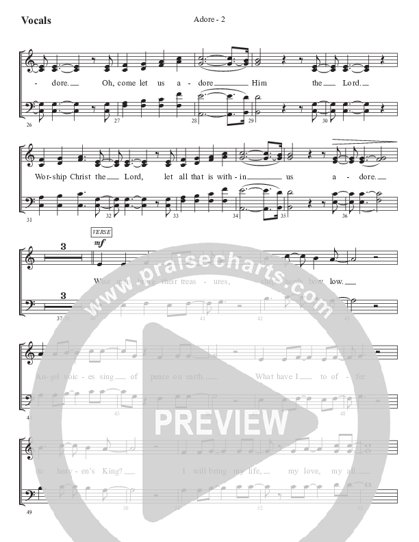 Adore Choir Sheet (SATB) (WorshipTeam.tv)