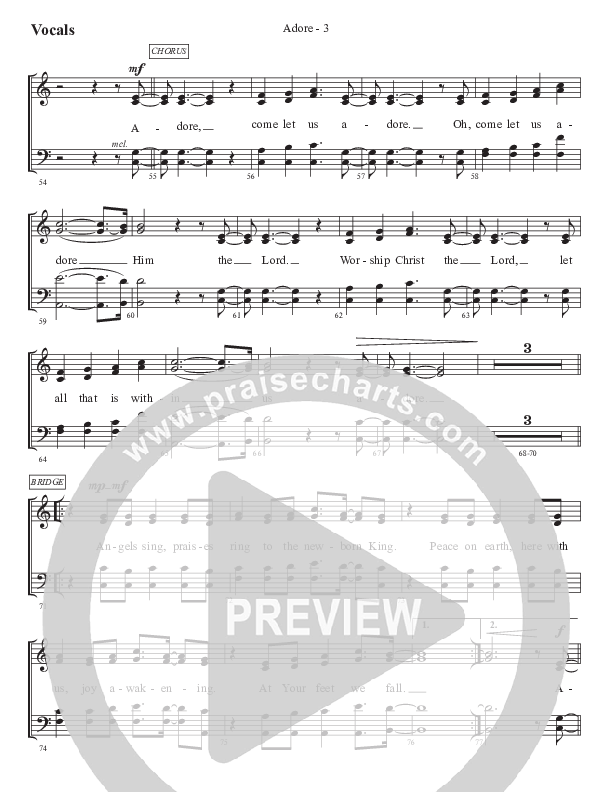 Adore Choir Sheet (SATB) (WorshipTeam.tv)