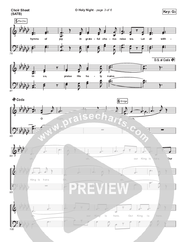 O Holy Night Choir Sheet (SATB) (Fellowship Creative)