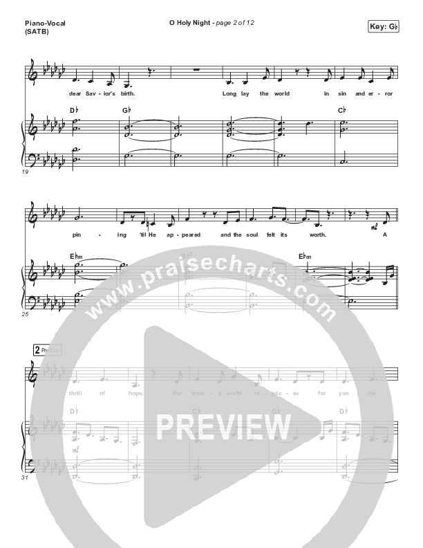 O Holy Night Piano/Vocal Pack (Fellowship Creative)