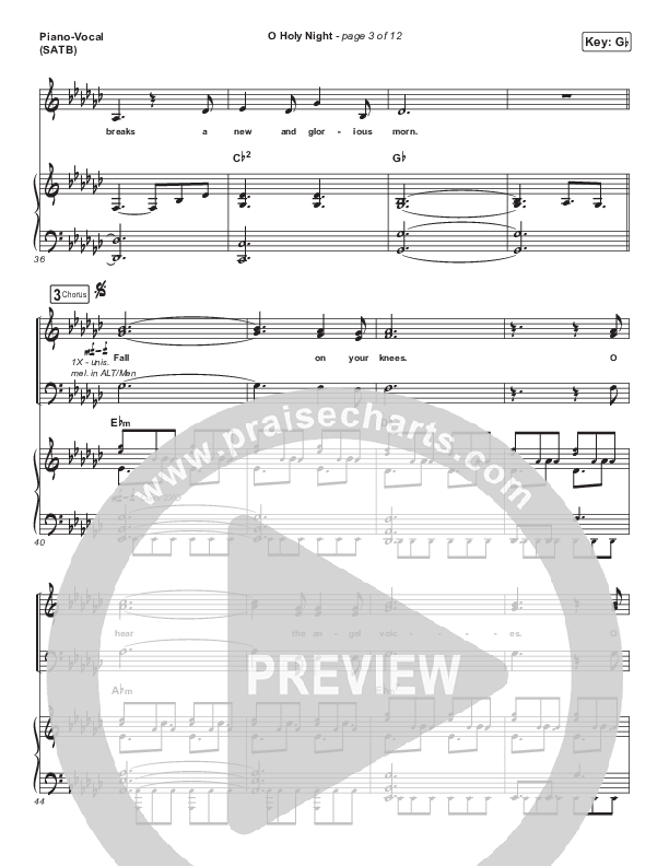 O Holy Night Piano/Vocal Pack (Fellowship Creative)