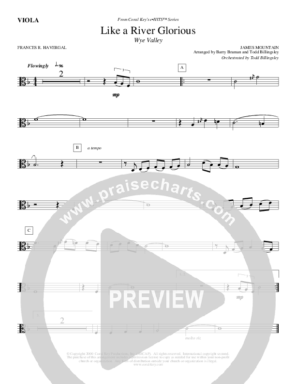 Like A River Glorious Viola (Todd Billingsley)