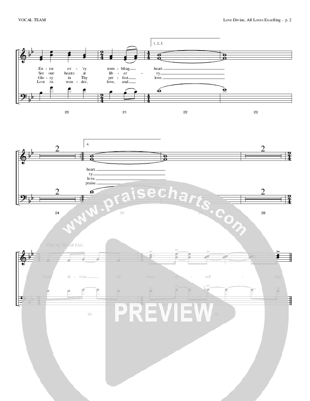 Love Divine All Loves Excelling Choir Sheet (Todd Billingsley)