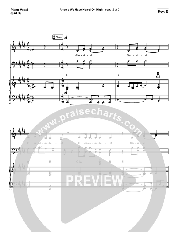 Angels We Have Heard On High (Acoustic) Piano/Vocal Pack (Phil Wickham)