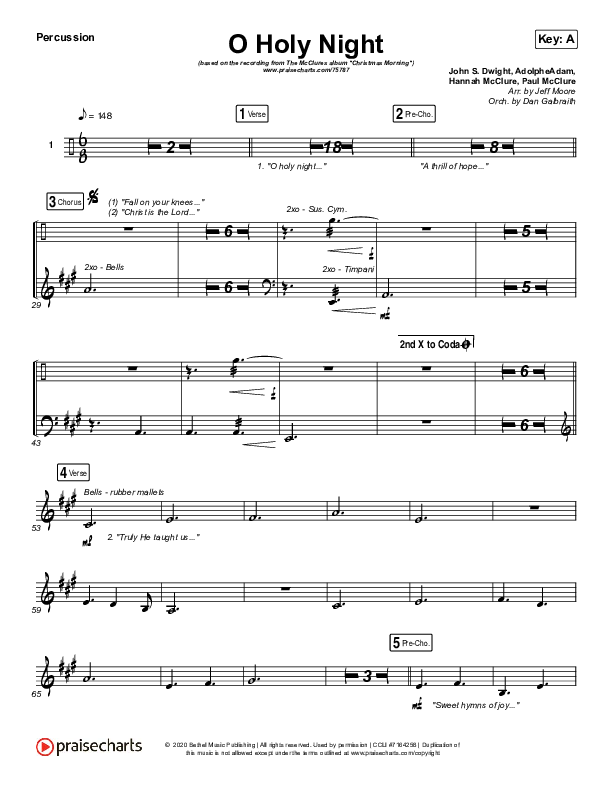 O Holy Night (Live) Percussion (The McClures / Hannah McClure / Paul McClure)