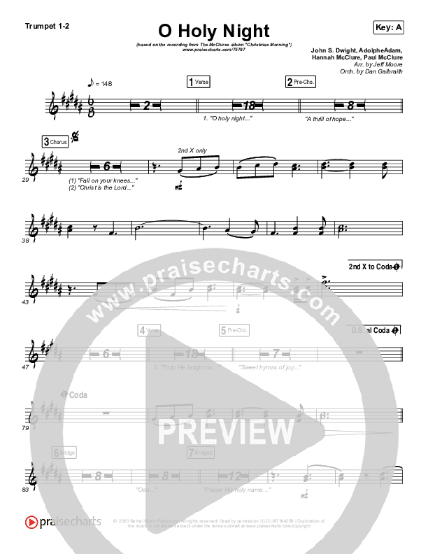 O Holy Night (Live) Brass Pack (The McClures / Hannah McClure / Paul McClure)