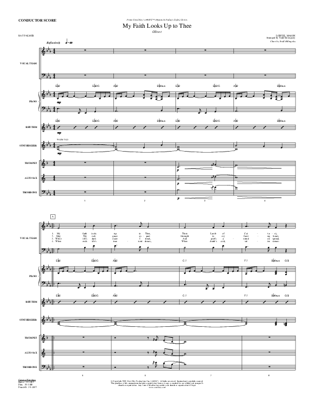 My Faith Looks Up To Thee Orchestration (Todd Billingsley)