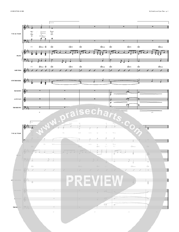 My Faith Looks Up To Thee Conductor's Score (Todd Billingsley)