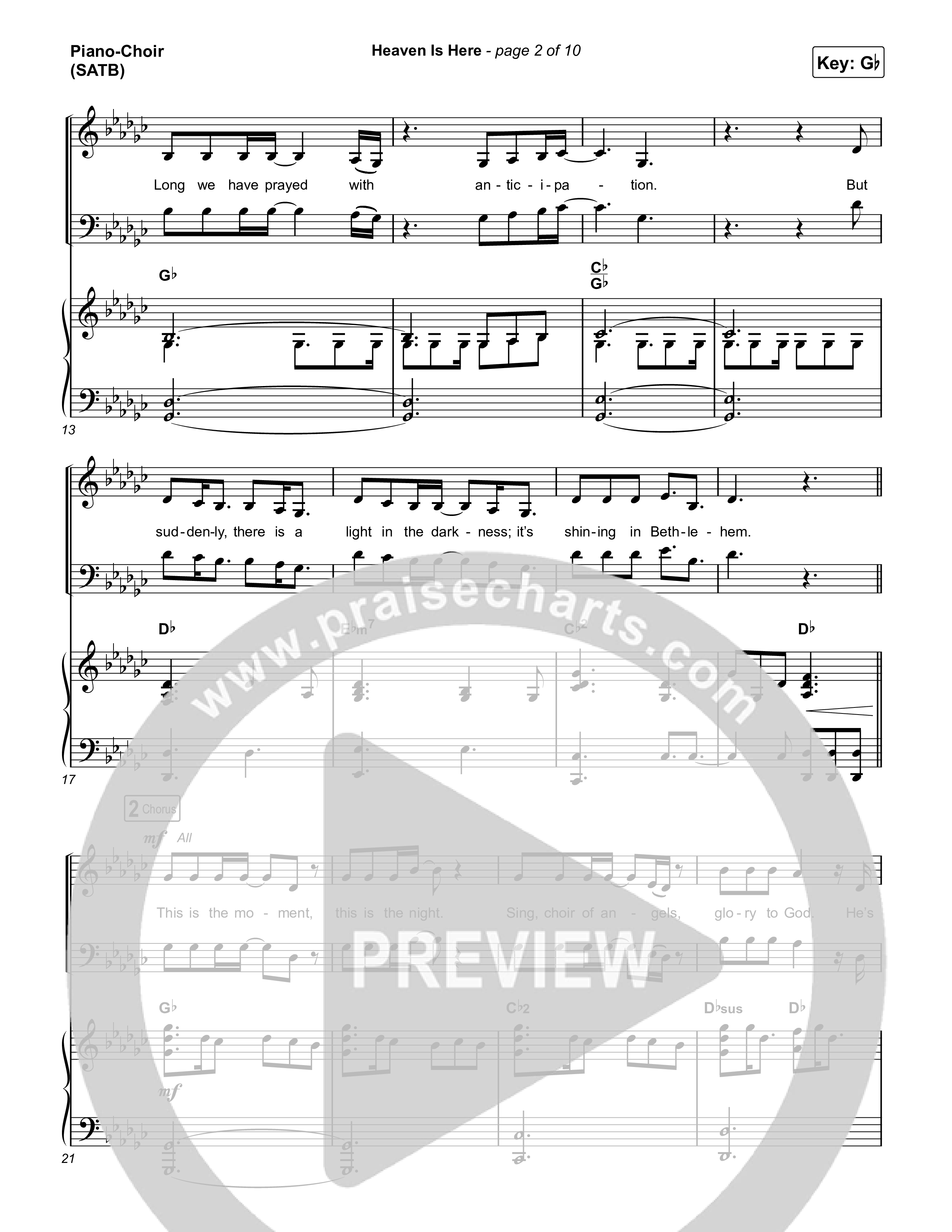 Heaven Is Here (Live) Piano/Vocal Pack (The McClures / Hannah McClure / Paul McClure)