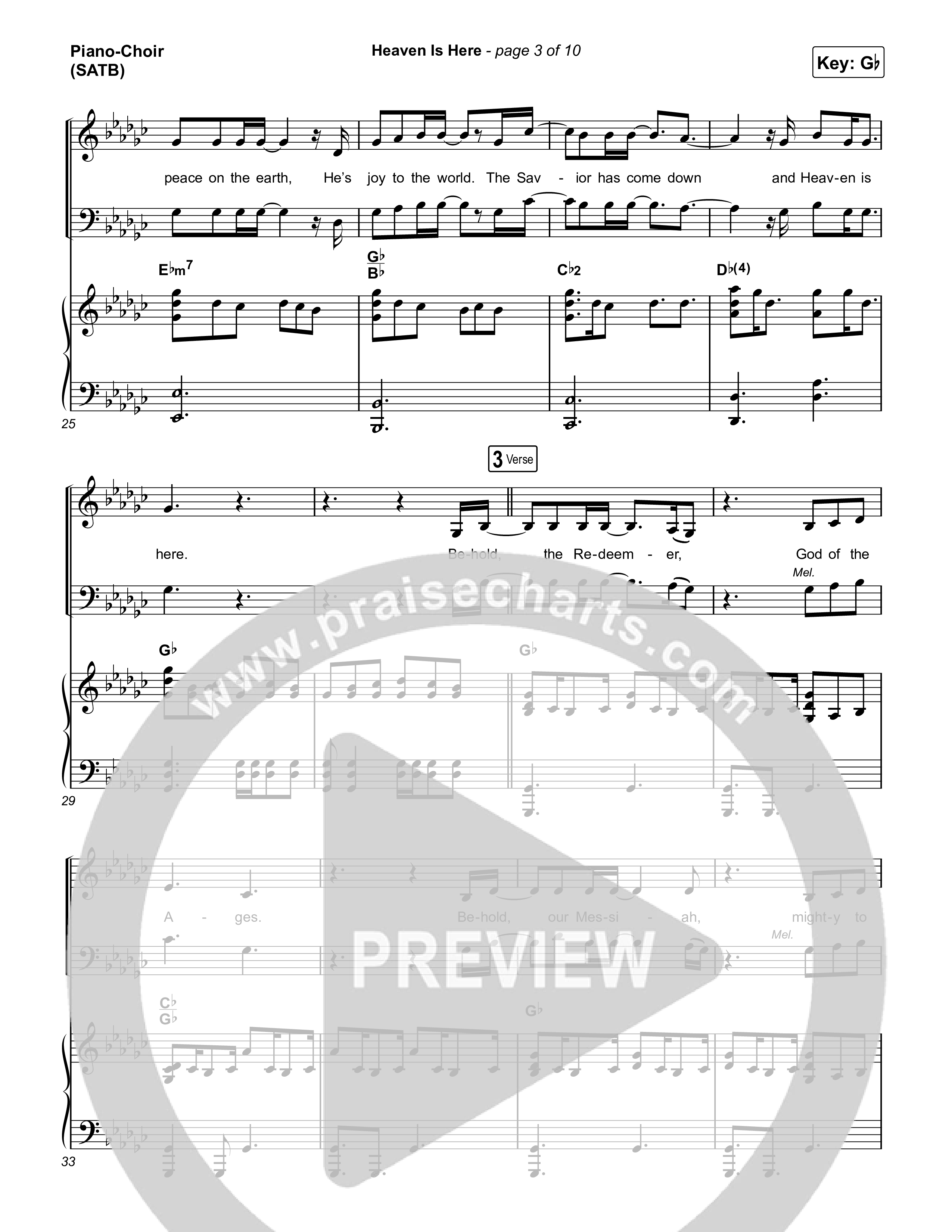 Heaven Is Here (Live) Piano/Vocal Pack (The McClures / Hannah McClure / Paul McClure)