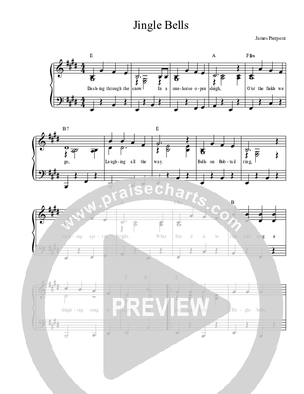 Jingle Bells Piano/Vocal (Dennis Prince / Nolene Prince)