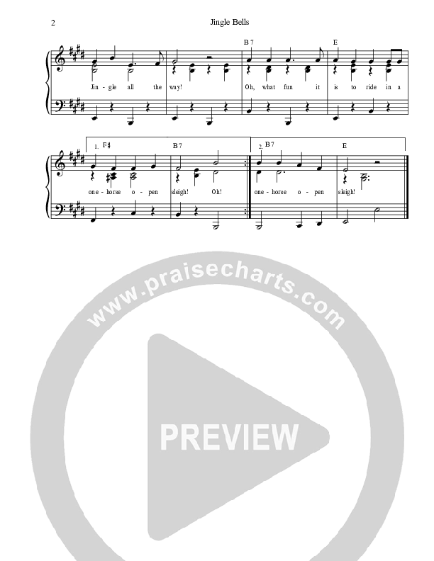 Jingle Bells Piano/Vocal (Dennis Prince / Nolene Prince)