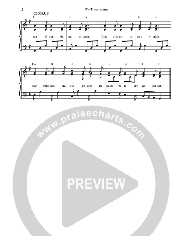 We Three Kings Piano/Vocal (Dennis Prince / Nolene Prince)