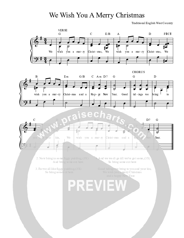 We Wish You A Merry Christmas Piano/Vocal (Dennis Prince / Nolene Prince)