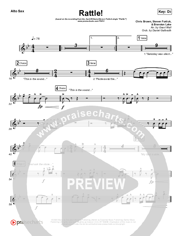 RATTLE! Sax Pack (Zach Williams / Steven Furtick)