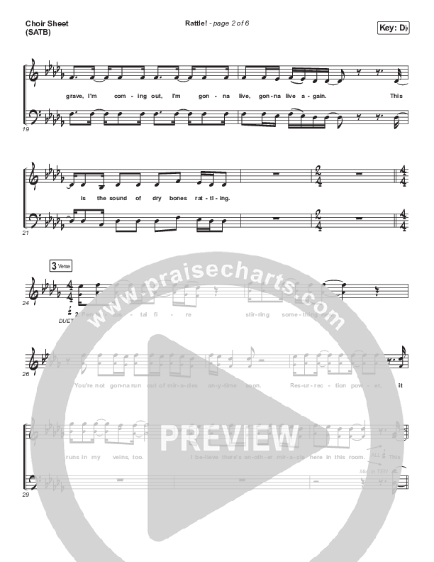 RATTLE! Choir Vocals (SATB) (Zach Williams / Steven Furtick)