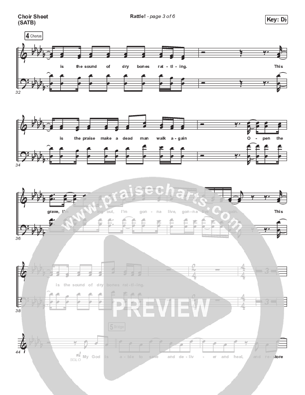 RATTLE! Choir Vocals (SATB) (Zach Williams / Steven Furtick)