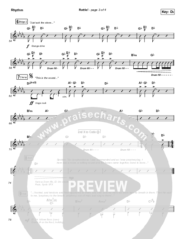 RATTLE! Rhythm Chart (Zach Williams / Steven Furtick)